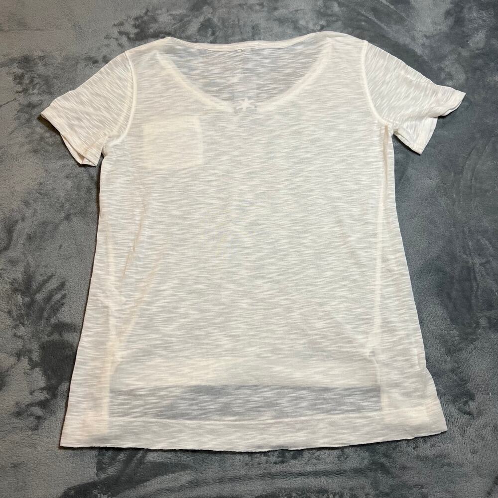 NEW Splendid Scoop Neck Slub Knit T-Shirt Size S Casual Lightweight Coastal - Picture 2 of 7